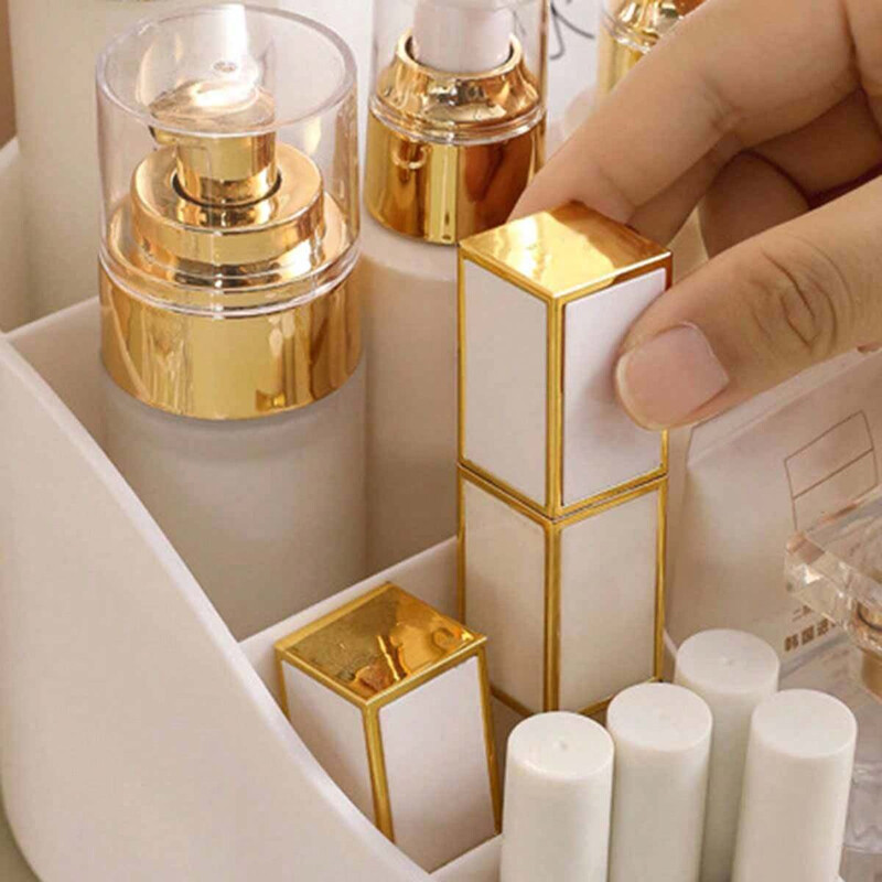 Lielas ietilpības plastmasas kosmētikas uzglabāšanas kastīte aplauzuma atvilktnes organizators juvelierizstrādājumu nagu lakas galddatoriem pildspalvas turētāja konteiners