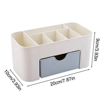 New Desktop Double Layer Makeup Organizers Storage Boxes Συρτάρια καλλυντικών Κοσμήματα Κιβώτιο προβολής Θήκη Container Boxes Organizer