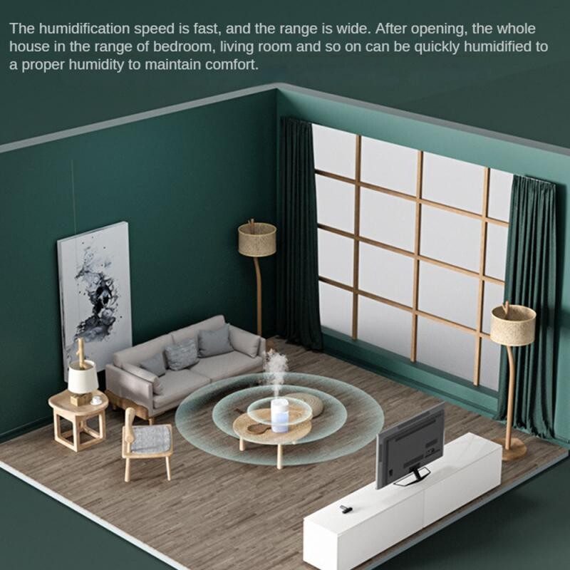 Ovlaživač zraka Abs Elektroničke komponente Usb sučelje Praktično isključivanje zvuka Ovlaživač zraka velikog kapaciteta za automobil Uredski mini mali ovlaživač zraka