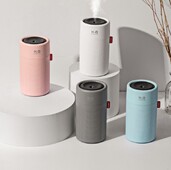 Ovlaživač zraka velikog kapaciteta od 750 ml, punjiv, prenosiv i upotrebljiv u zatvorenom prostoru, noćno svjetlo u boji, zaštita od nestanka struje