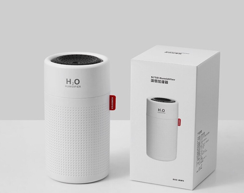 Ovlaživač zraka velikog kapaciteta od 750 ml, punjiv, prenosiv i upotrebljiv u zatvorenom prostoru, noćno svjetlo u boji, zaštita od nestanka struje