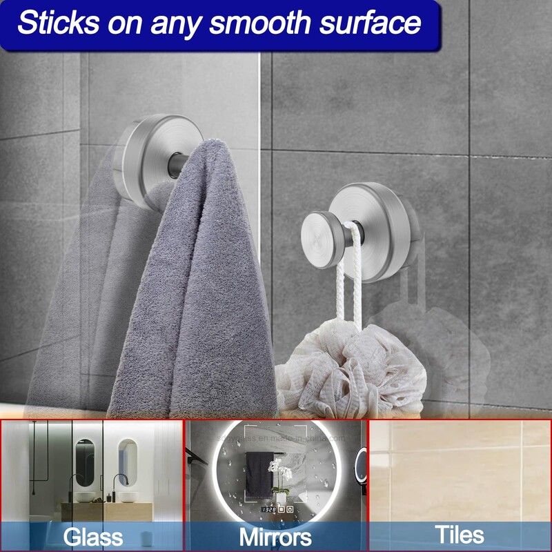 Kuke za vakuumske usisne čaše Kuke za usisavanje od nehrđajućeg čelika Kuke za tuš Kukice za tuš Kuke za tuširanje Držači Kukice za tuširanje Ručnici za vješanje