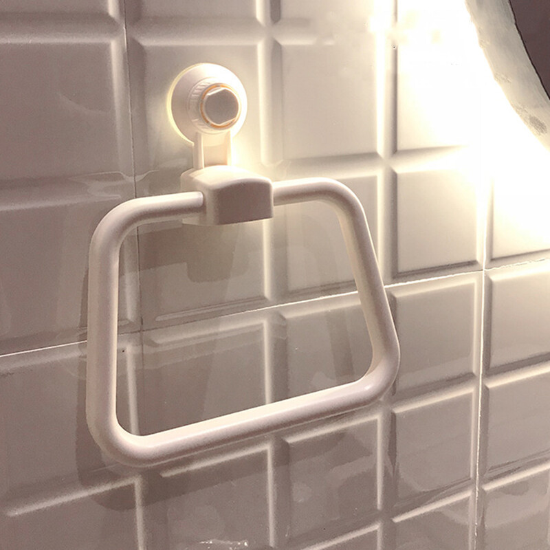 Viseći stalak za ručnike Zidni nosač za ručnike Držač za ručnike Vakumski prsteni za ručnike za kućnu kupaonicu Praonica rublja Zidna kuhinja