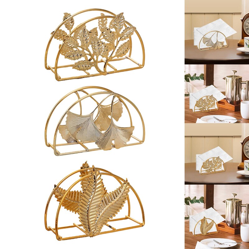 Desktop Ornament Piknik Stol Zlatni europski organizator datoteka dokumenata Stol Držač maramica za hotelski kafić