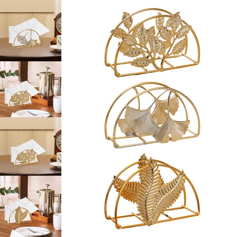 Desktop Ornament Piknik Stol Zlatni europski organizator datoteka dokumenata Stol Držač maramica za hotelski kafić