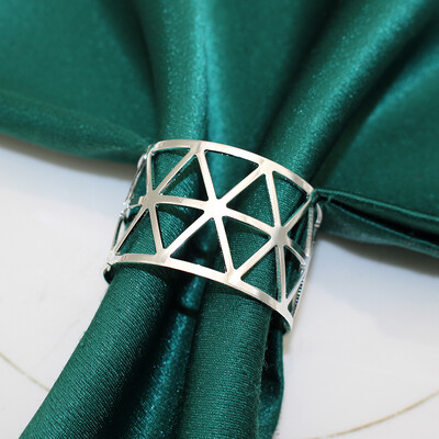 6Gb Zelta apaļi salvešu gredzeni Metāla salvešu turētājs dobi salvetes sprādzes Ziemassvētku kāzu Valentīndienas ballītes galda dekorēšanai