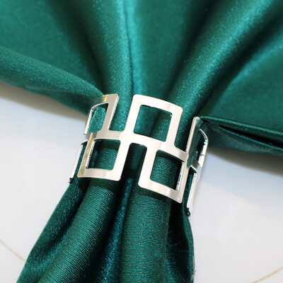 6Gb Zelta apaļi salvešu gredzeni Metāla salvešu turētājs dobi salvetes sprādzes Ziemassvētku kāzu Valentīndienas ballītes galda dekorēšanai