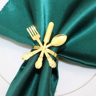 6Gb Zelta apaļi salvešu gredzeni Metāla salvešu turētājs dobi salvetes sprādzes Ziemassvētku kāzu Valentīndienas ballītes galda dekorēšanai