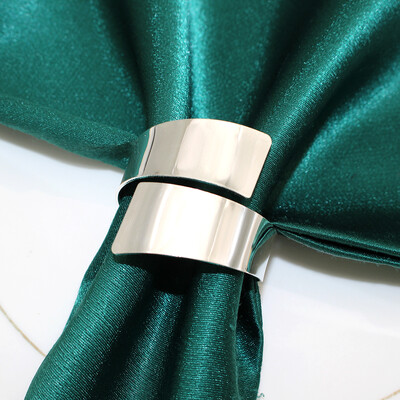 6Gb Zelta apaļi salvešu gredzeni Metāla salvešu turētājs dobi salvetes sprādzes Ziemassvētku kāzu Valentīndienas ballītes galda dekorēšanai