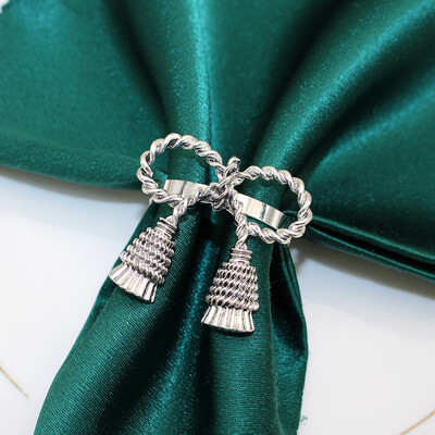 6Gb Zelta apaļi salvešu gredzeni Metāla salvešu turētājs dobi salvetes sprādzes Ziemassvētku kāzu Valentīndienas ballītes galda dekorēšanai