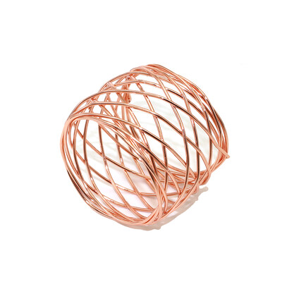 6kom ručno rađenih okruglih mrežastih prstenova za salvete Metalni srebrni držač za salvete za božićno vjenčanje Postavljanje stolova za večere i zabave svaki dan