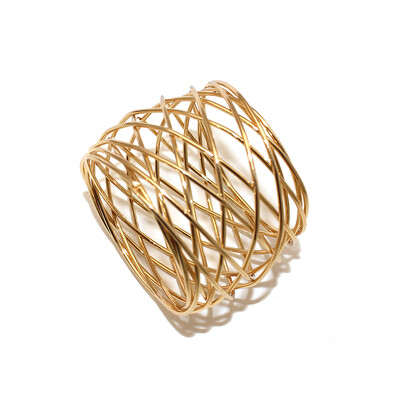 6kom ručno rađenih okruglih mrežastih prstenova za salvete Metalni srebrni držač za salvete za božićno vjenčanje Postavljanje stolova za večere i zabave svaki dan