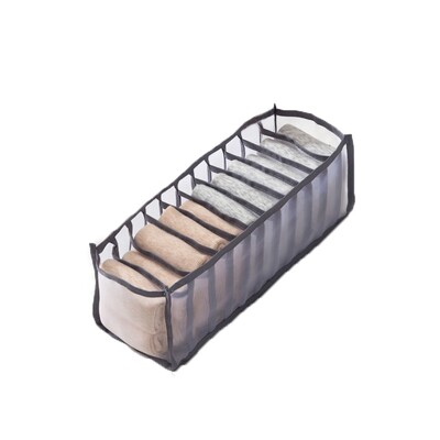 Sklopiva kućna kutija za donje rublje s 11 odjeljaka Najlonska organizirana grudnjak za spavaonicu Mrežasta torba za organiziranje