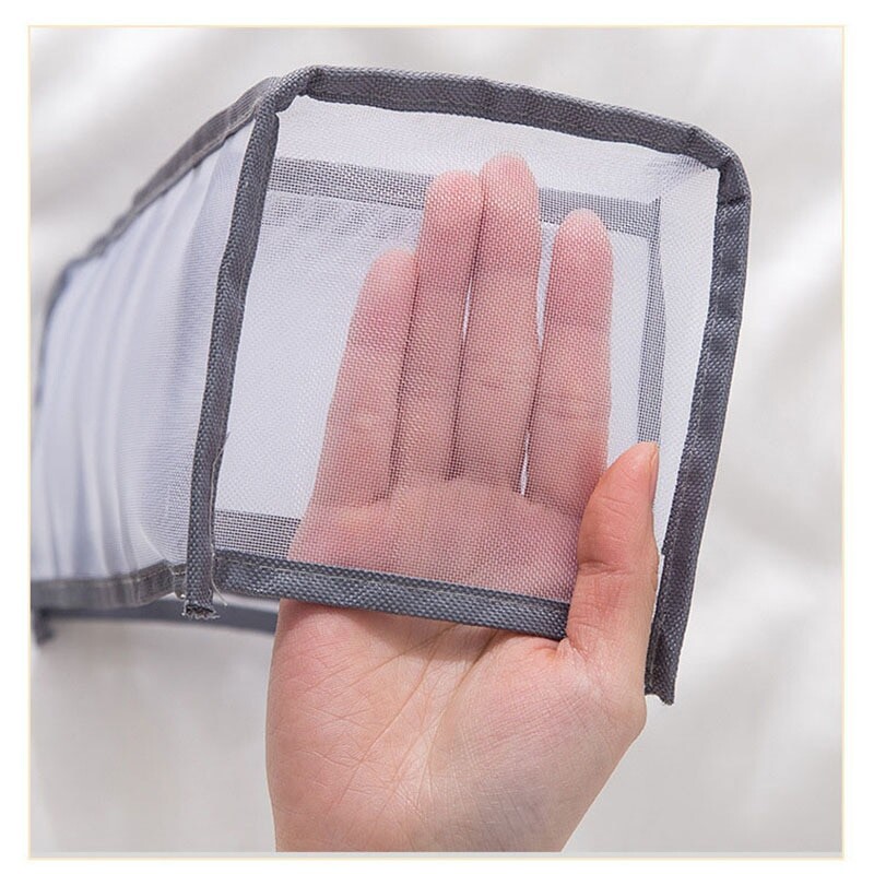 Sklopiva kućna kutija za donje rublje s 11 odjeljaka Najlonska organizirana grudnjak za spavaonicu Mrežasta torba za organiziranje