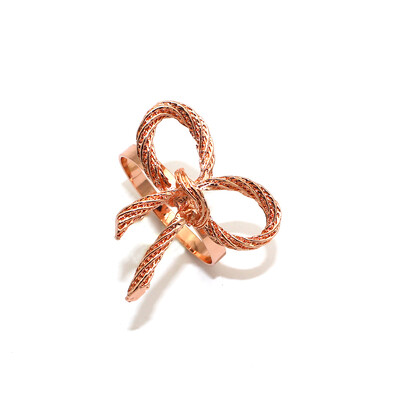 24 kom Prstenovi za salvete s leptir mašnom Držač za salvete sa leptir mašnom Prsten od ružičastog zlata za vjenčanja, rođendane, Valentinovo, večeru, dekoraciju