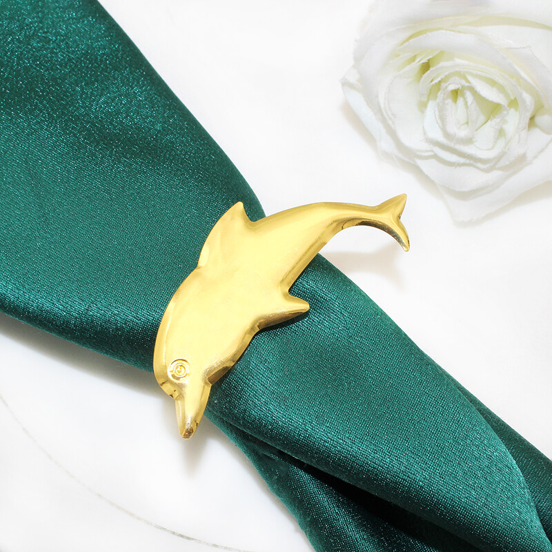 20 kom. Prstenovi za salvete sa slatkim dupinima Držač za salvete s oceanskim životinjama Metalna kopča za salvete za odmor na plaži Svadbe Dekoracija stola