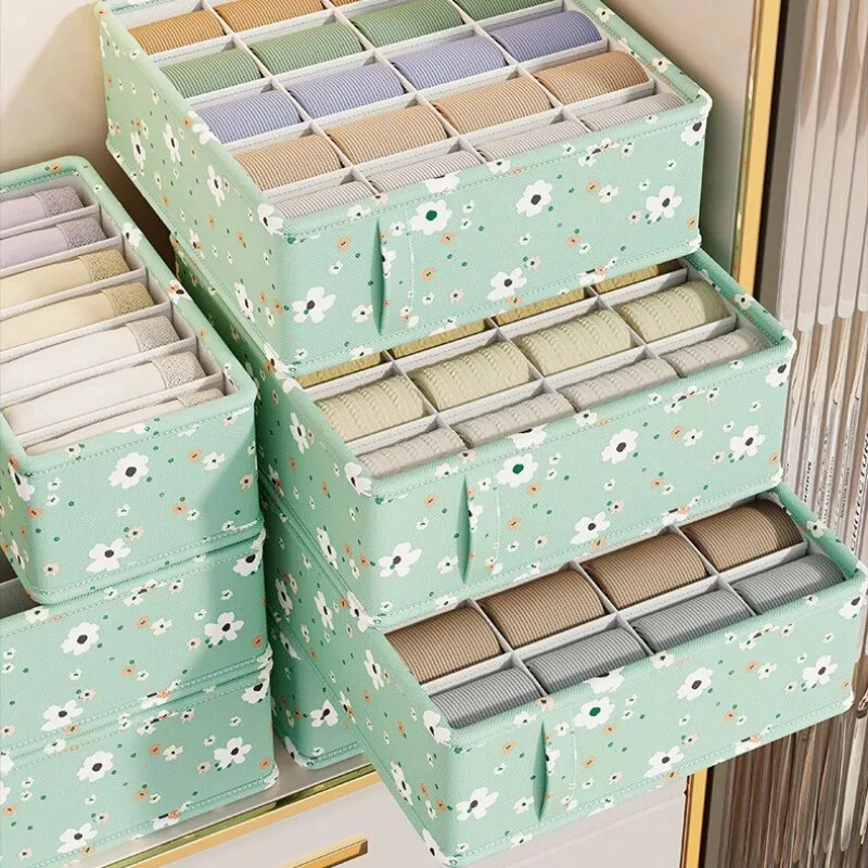 1 kom zelenog donjeg rublja Kutija za pohranu grudnjaka Čarape Podjela ladica za pohranu donjeg rublja Višenamjenski ormar za kućanstvo Klasifikacija