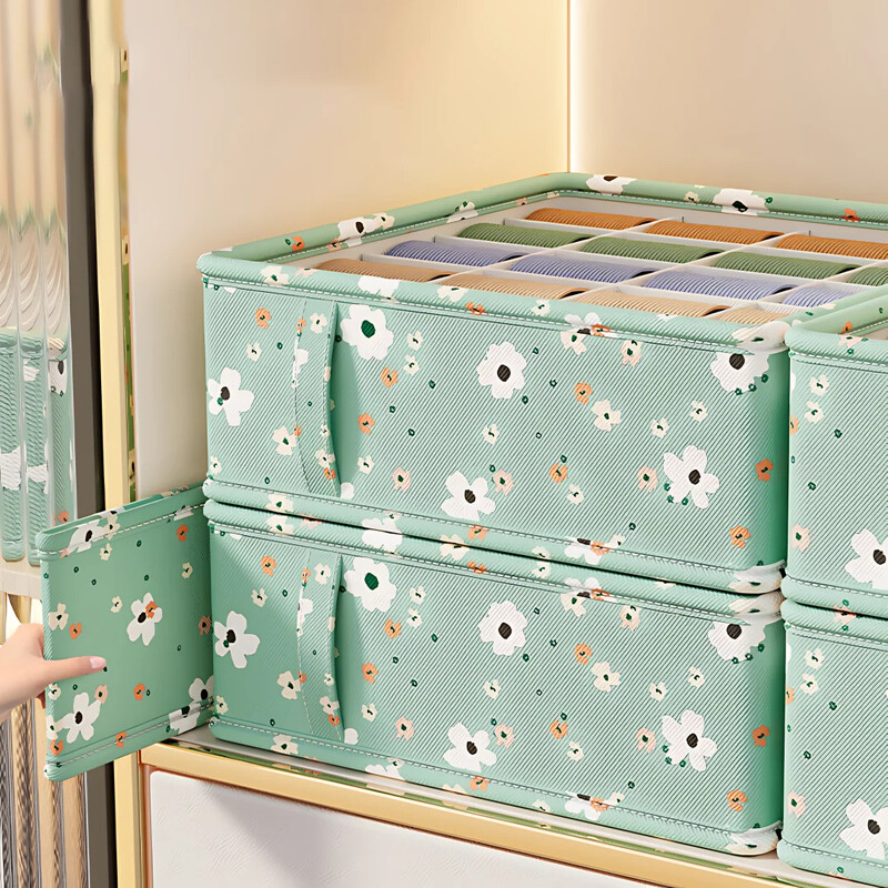 1 kom zelenog donjeg rublja Kutija za pohranu grudnjaka Čarape Podjela ladica za pohranu donjeg rublja Višenamjenski ormar za kućanstvo Klasifikacija