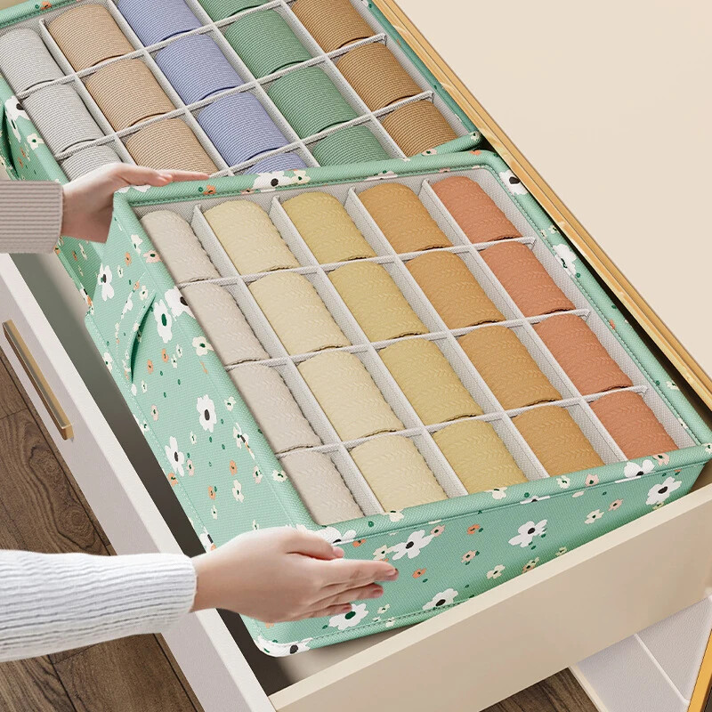 1 kom zelenog donjeg rublja Kutija za pohranu grudnjaka Čarape Podjela ladica za pohranu donjeg rublja Višenamjenski ormar za kućanstvo Klasifikacija