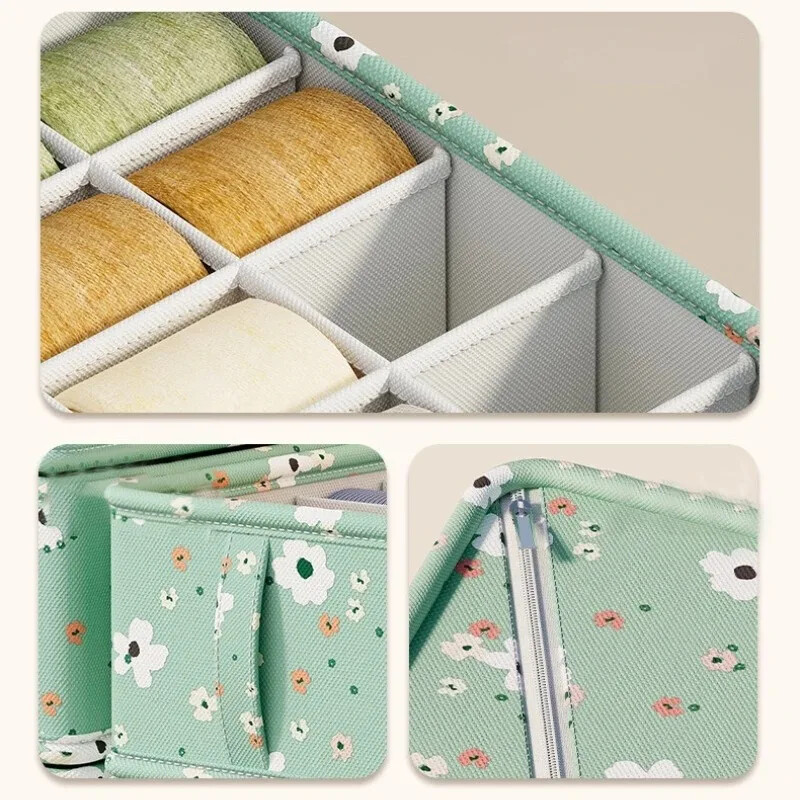 1 kom zelenog donjeg rublja Kutija za pohranu grudnjaka Čarape Podjela ladica za pohranu donjeg rublja Višenamjenski ormar za kućanstvo Klasifikacija