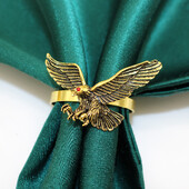 20kom Orao Držač za prstenove za salvete Retro Držač za salvete sa životinjama Metalne kopče za salvete za svatove Dekorativni božićni večernji stol