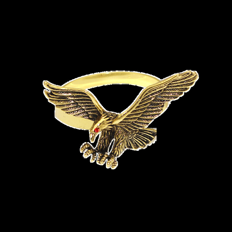 20kom Orao Držač za prstenove za salvete Retro Držač za salvete sa životinjama Metalne kopče za salvete za svatove Dekorativni božićni večernji stol