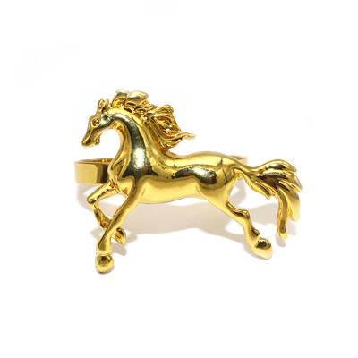 12kom konjski prstenovi za salvete slatki stolni dekor u obliku životinje za Božić, Dan zahvalnosti, Rođendanske svatove Baby Shower HWM31