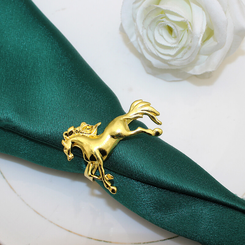 12kom konjski prstenovi za salvete slatki stolni dekor u obliku životinje za Božić, Dan zahvalnosti, Rođendanske svatove Baby Shower HWM31