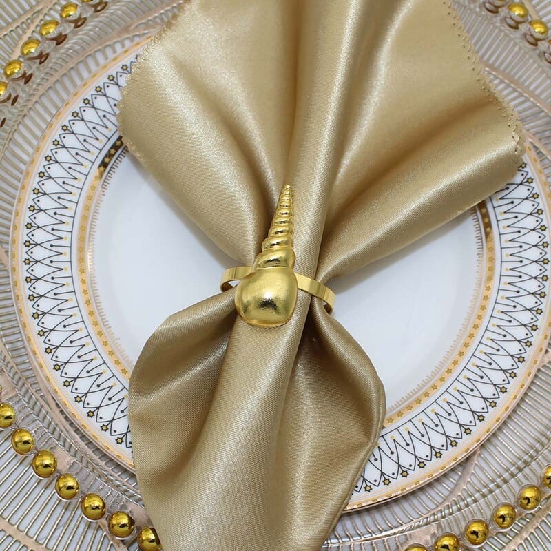 Dvianna 6 kom. Prstenovi za salvete morske kornjače Zlatni držač za salvete na temu oceana za vjenčanje, blagdanske zabave Dekoracija stola na plaži HWM92