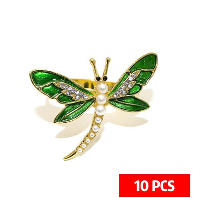 Nova simulacija vretenca Stolni prstenovi za salvete Metalni držač za salvete za stolne dekoracije i pribor Božićni ukrasi za dom