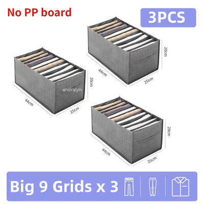 Шкаф Органайзер за панталони Шкаф Органайзер за съхранение Кутия Органайзер за съхранение на дрехи За бельо Чорап Риза Дънки Панталони Организация