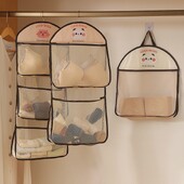 Чанта за съхранение на дрехи Висящ органайзер за стая Бельо, чорапи Висяща мрежеста чанта Кухня Баня Многофункционална чанта за съхранение