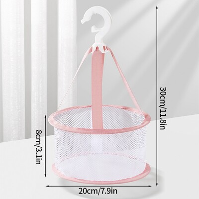 Чанта за съхранение на дрехи Висящ органайзер за стая Бельо, чорапи Висяща мрежеста чанта Кухня Баня Многофункционална чанта за съхранение