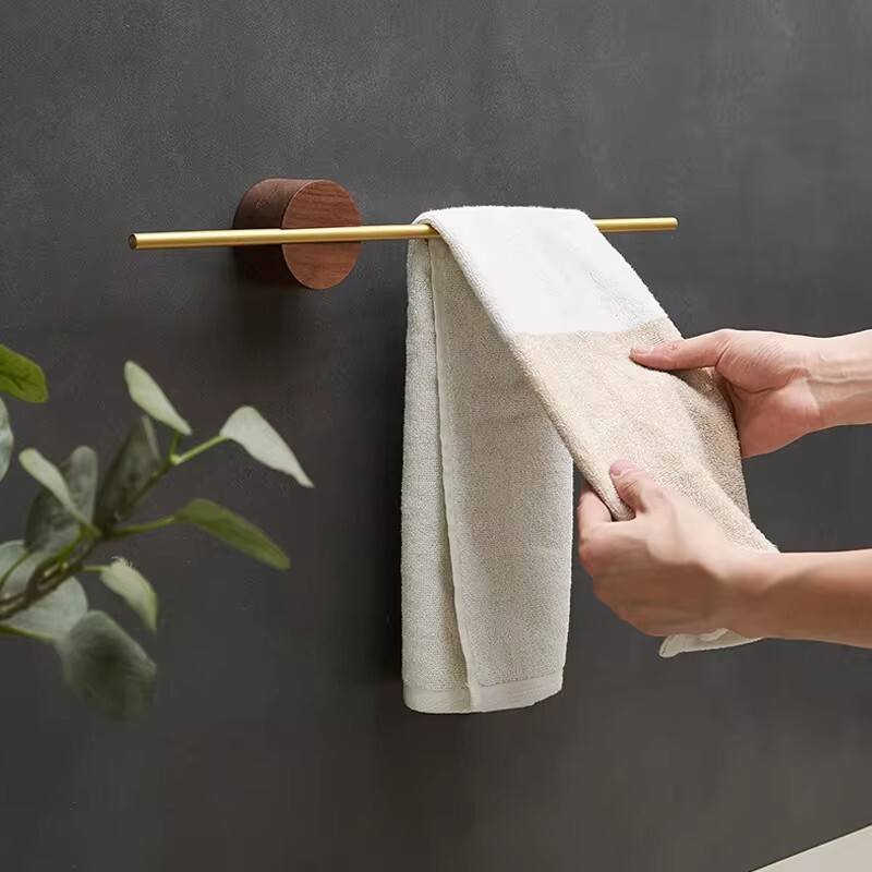 40/50 см закачалка за хавлии Закачалка за хавлии Държач за хавлии за баня Дървена стена за хавлии Рафт за баня Кухненска поставка за съхранение Домашен аксесоар