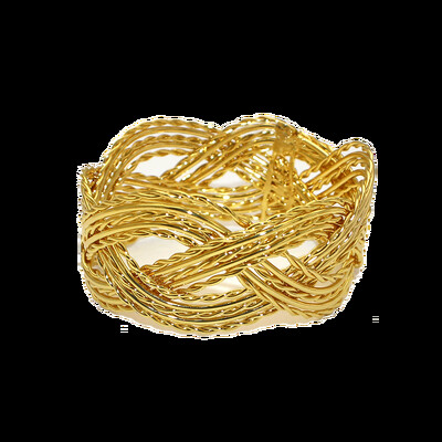 6 бр. Златен пръстен за салфетки Моден обикновен държач за салфетки Метални катарами за салфетки за Коледа Аксесоари за декорация на маса за сватбено тържество