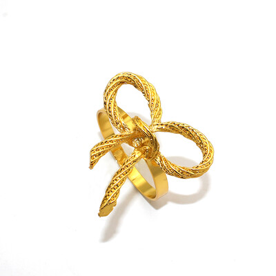 6 бр. Златен пръстен за салфетки Моден обикновен държач за салфетки Метални катарами за салфетки за Коледа Аксесоари за декорация на маса за сватбено тържество