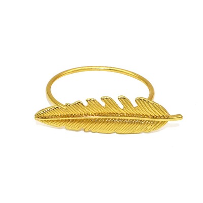 6 бр. Златен пръстен за салфетки Моден обикновен държач за салфетки Метални катарами за салфетки за Коледа Аксесоари за декорация на маса за сватбено тържество