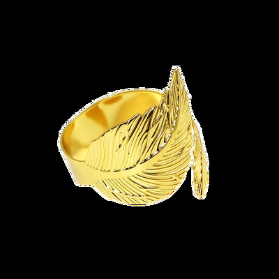 6 бр. Златен пръстен за салфетки Моден обикновен държач за салфетки Метални катарами за салфетки за Коледа Аксесоари за декорация на маса за сватбено тържество