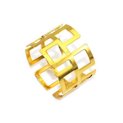 6 бр. Златен пръстен за салфетки Моден обикновен държач за салфетки Метални катарами за салфетки за Коледа Аксесоари за декорация на маса за сватбено тържество