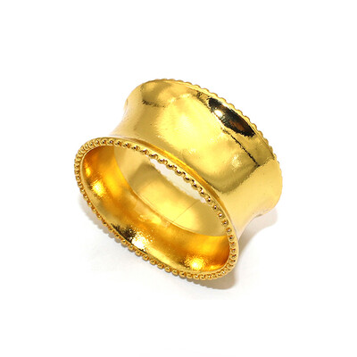 6 бр. Златен пръстен за салфетки Моден обикновен държач за салфетки Метални катарами за салфетки за Коледа Аксесоари за декорация на маса за сватбено тържество