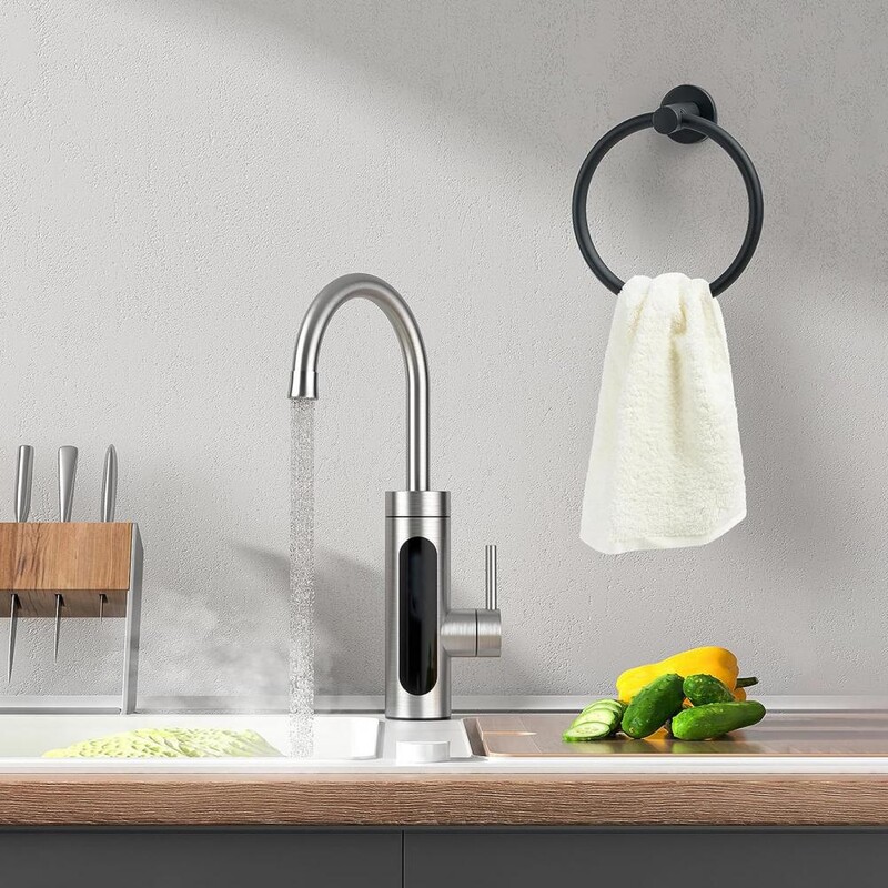 Kupaonski prsten za ručnike od nehrđajućeg čelika za teške uvjete rada, okrugli držač ručnika za ruke Moderni minimalistički stalak za držač ručnika za tuširanje