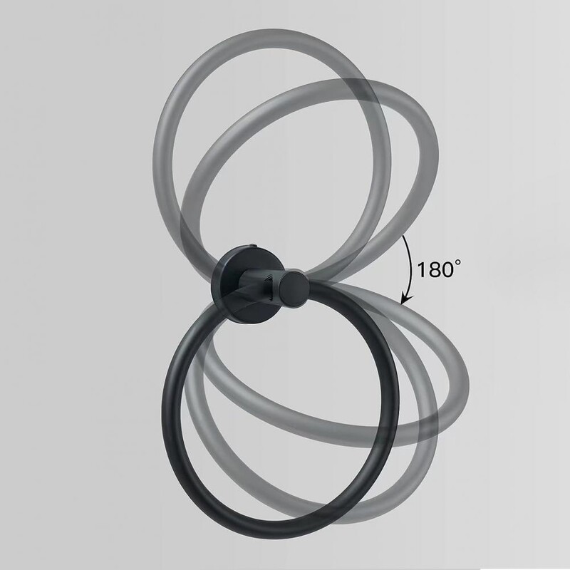 Kupaonski prsten za ručnike od nehrđajućeg čelika za teške uvjete rada, okrugli držač ručnika za ruke Moderni minimalistički stalak za držač ručnika za tuširanje