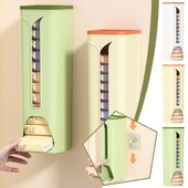 Pie sienas stiprināma apakšveļas glabāšanas kaste Sadzīves daudzfunkcionāls organizators Dozators Uzglabāšanas maisu kaste Atkritumu virtuves zeķe Q1N3