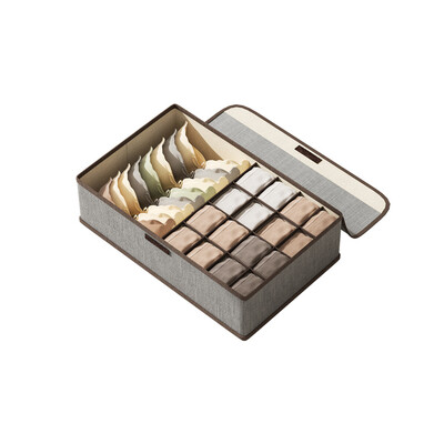 Kutija za pohranjivanje donjeg rublja Organizatori ladica, 17 odjeljaka Sklopivi razdjelnik Organizator za čarape za vezice za grudnjak Pohranjivanje donjeg rublja u ormaru