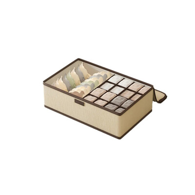 Kutija za pohranjivanje donjeg rublja Organizatori ladica, 17 odjeljaka Sklopivi razdjelnik Organizator za čarape za vezice za grudnjak Pohranjivanje donjeg rublja u ormaru