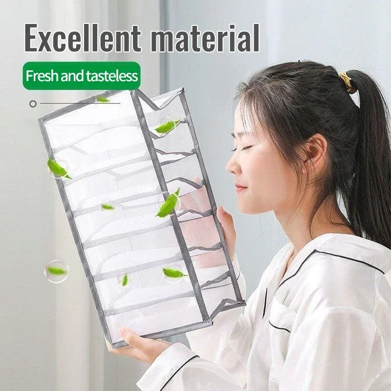 Сгъваеми гардеробни органайзери Органайзер за бельо Кутия Сутиен Органайзер за бельо Чорапи Кутия за бельо Чорапи Панталони в шкафа