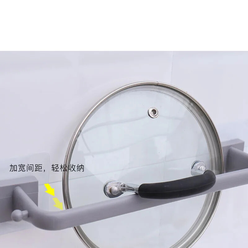 Perforirana šipka za ručnike bez paste Plastična kupaonica za pohranu Stalak za ručnike s jednom šipkom Stalak za ručnike kuhinja Kuka za pohranu samoljepljiva