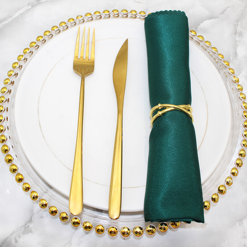 20kom Prsten za salvete u stilu bambusa Metalni držači prstenova za salvete Zlatna kopča za salvete za vjenčanje Seoski domjenak Rođendanski ukras stola