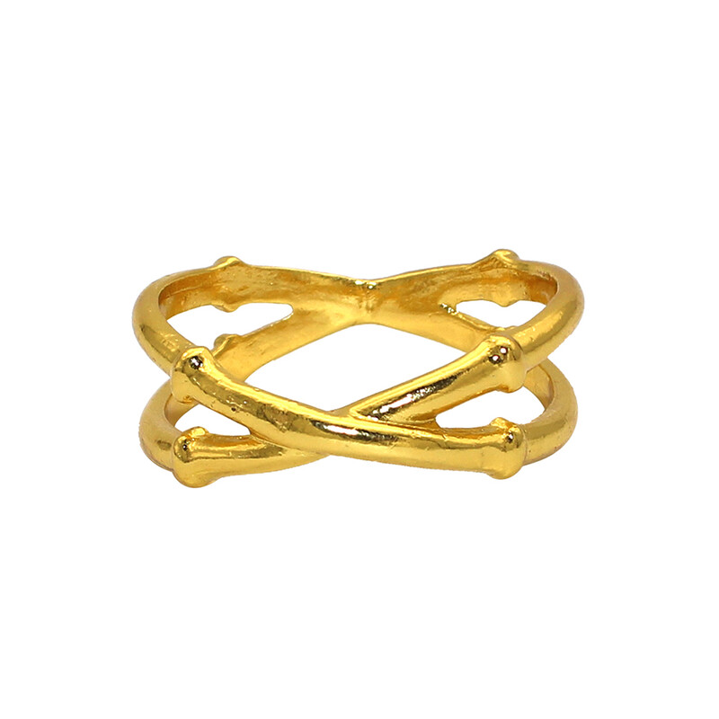 20kom Prsten za salvete u stilu bambusa Metalni držači prstenova za salvete Zlatna kopča za salvete za vjenčanje Seoski domjenak Rođendanski ukras stola