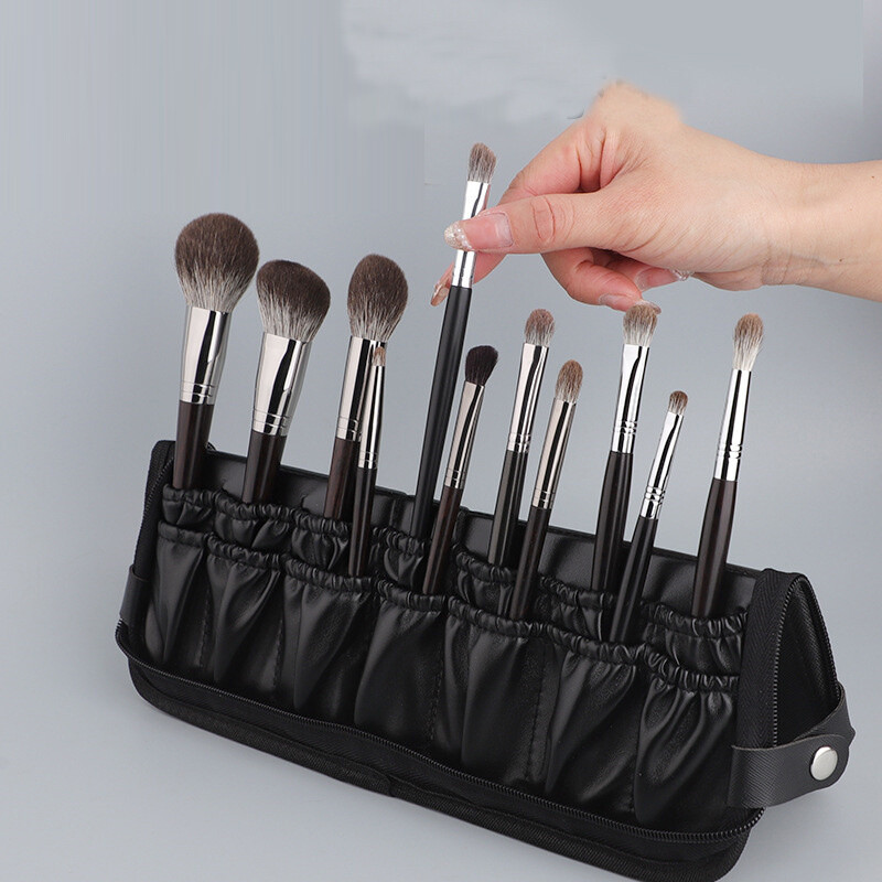 Sklopiva torbica za četke za šminkanje, patentni zatvarač, torbica za pohranu kozmetičkih alata za šminkanje, torbica za kistove za toaletne potrepštine, 29/23 rupa, organizator, alati za kistove za šminkanje
